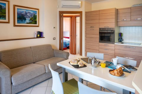 Living room, kitchen