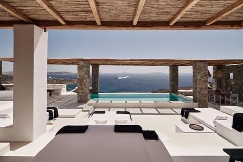 Patio, Pool view, Sea view, Swimming pool