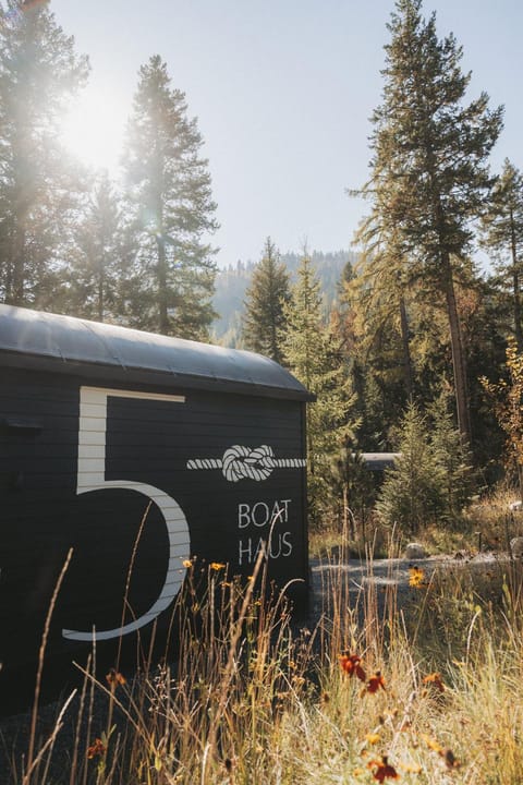 The BOAT HAUS A Montana Tiny Cabin Forest Retreat Cabin in Flathead Lake