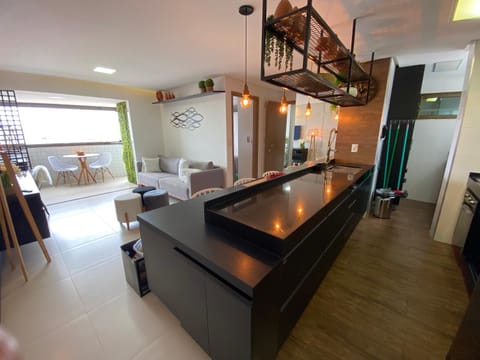 Kitchen or kitchenette, Living room, Dining area