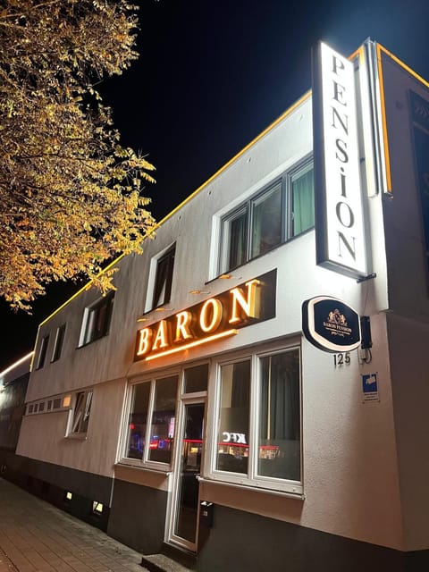 Property building, Night, Property logo or sign