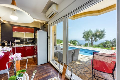 View (from property/room), Kitchen or kitchenette, Pool view, Sea view, Swimming pool