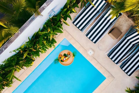 Pool view, Swimming pool, sunbed