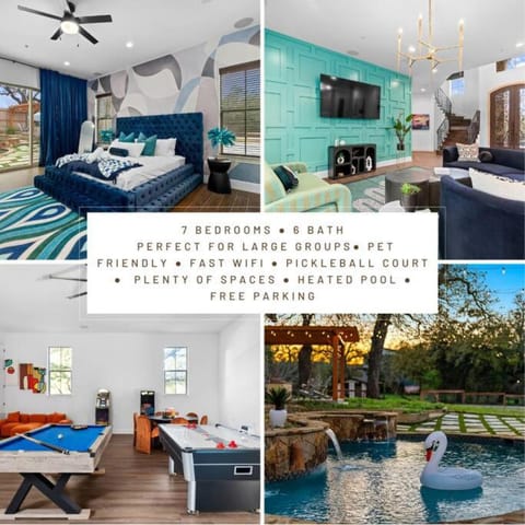 Pet friendly Retreat in Austin with Pool-Backyard House in Lake Austin