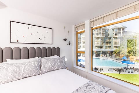 Bed, Bedroom, Pool view