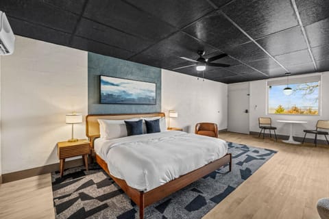 Bed, Photo of the whole room, Seating area, Bedroom