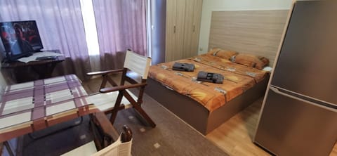 Bed, TV and multimedia, Living room, Bedroom, wardrobe