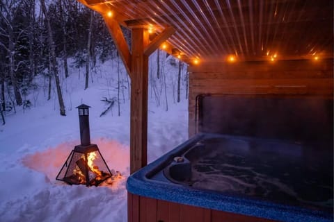 Natural landscape, Winter, Hot Tub