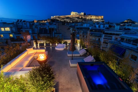 3 Level Acropolis Penthouse with Roof Garden Oasis Apartment in Athens