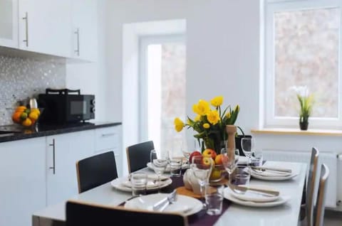 Kitchen or kitchenette, Dining area, stove