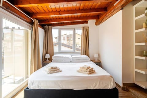 Bed, Photo of the whole room, Bedroom, towels, wardrobe