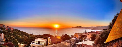 Natural landscape, Sea view, Sunset