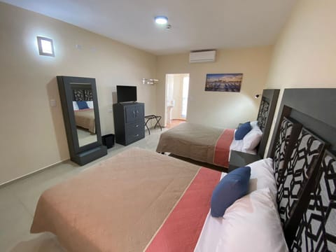 Bed, air conditioner