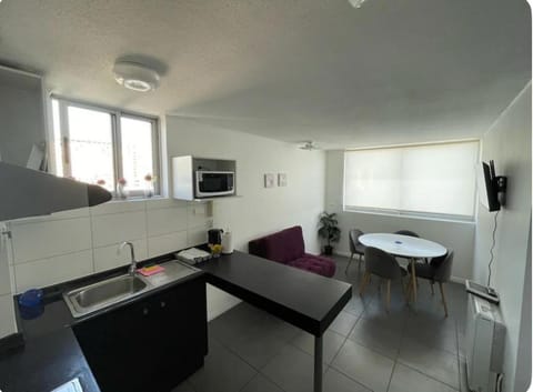 Kitchen or kitchenette, Living room, Dining area