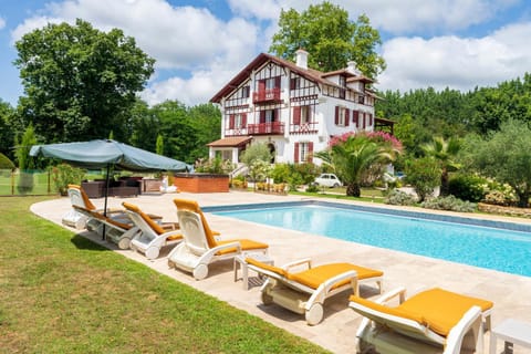 Property building, Living room, Swimming pool