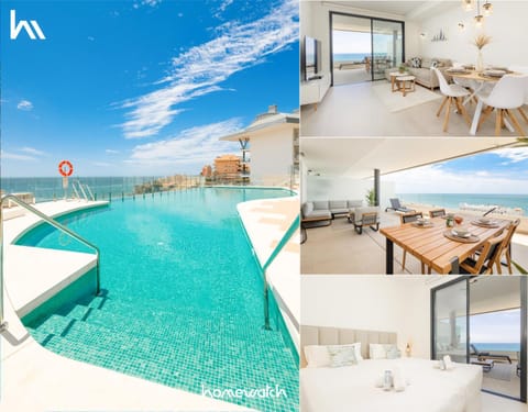 Bed, TV and multimedia, Balcony/Terrace, Living room, Seating area, Dining area, Bedroom, Pool view, Sea view, Swimming pool, sunbed, wardrobe, air conditioner