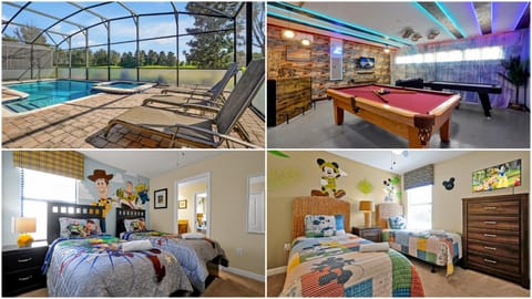 Billiard, Game Room, Bedroom, Pool view, Swimming pool, sunbed