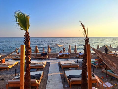 Day, Natural landscape, Beach, Sea view, sunbed