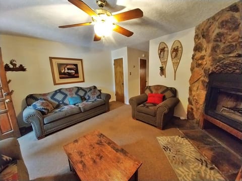 Valley Condo 124 - Creekside - WiFi - Hot Tub - Fireplace - Washer - Dryer - Playground House in Red River