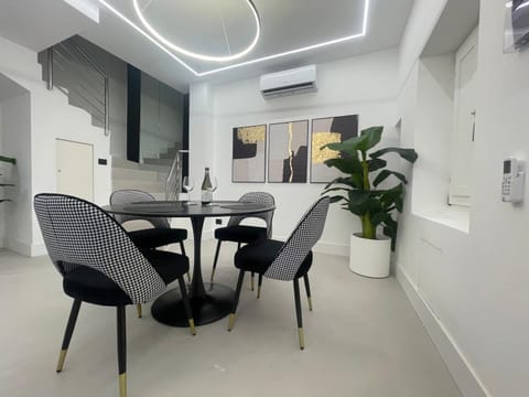 Dining area, air conditioner