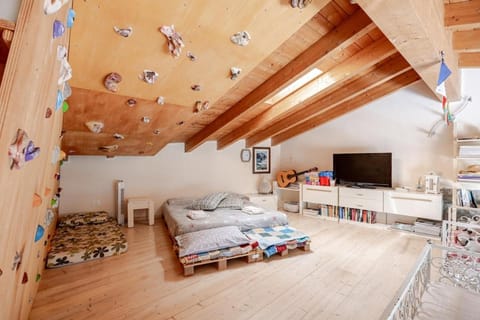 Communal lounge/ TV room, Bed, TV and multimedia, Photo of the whole room, Evening entertainment, Bedroom