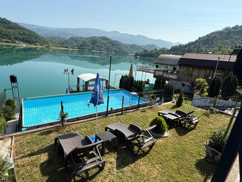 Lake view, Pool view, Swimming pool, sunbed