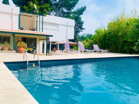 Patio, Pool view, Swimming pool, sunbed