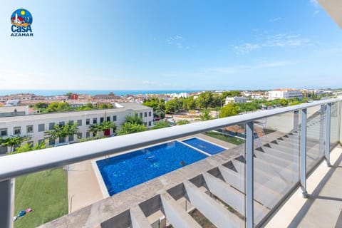Balcony/Terrace, Pool view, Sea view, Swimming pool