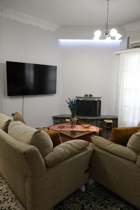 TV and multimedia, Seating area, fireplace
