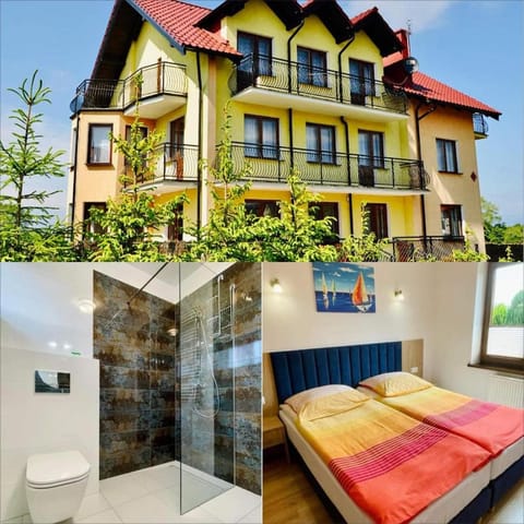 Shower, Property building, Bed, People, Summer, Children play ground, Garden, Bathroom, Balcony/Terrace, Photo of the whole room, Bedroom, Communal kitchen, Garden view, Garden view, Street view, Area and facilities, young children, older children, Parking, furniture, wardrobe