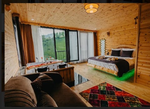 Bed, Living room, Photo of the whole room, Seating area, Bedroom