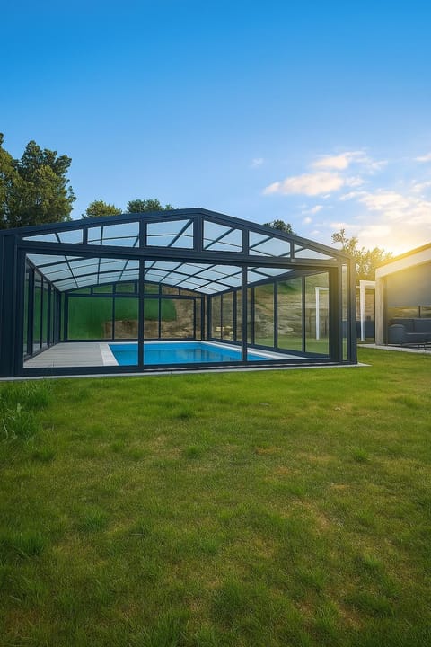 Natural landscape, Garden view, Swimming pool, sunbed