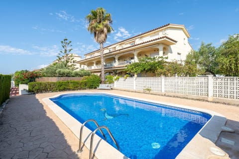 Property building, Living room, Swimming pool