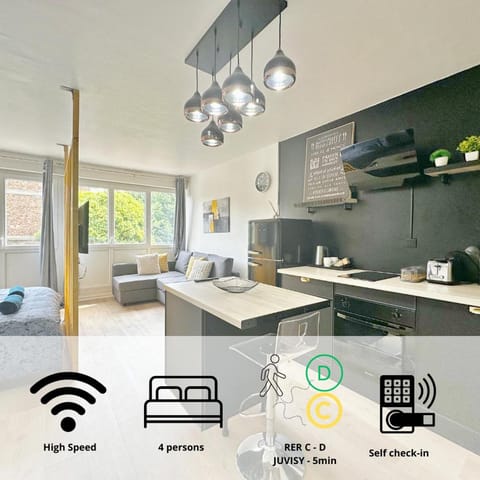 Appartement élégant et cosy - 4Pers Apartment in Île-de-France