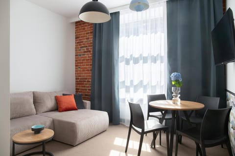 Living room, Seating area, Dining area
