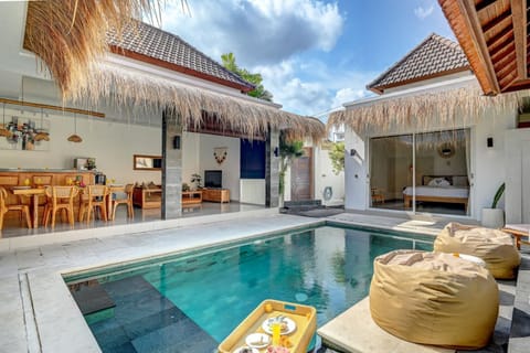 Property building, Patio, Pool view, Swimming pool