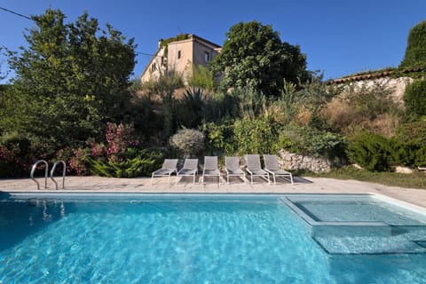 Property building, Living room, Swimming pool