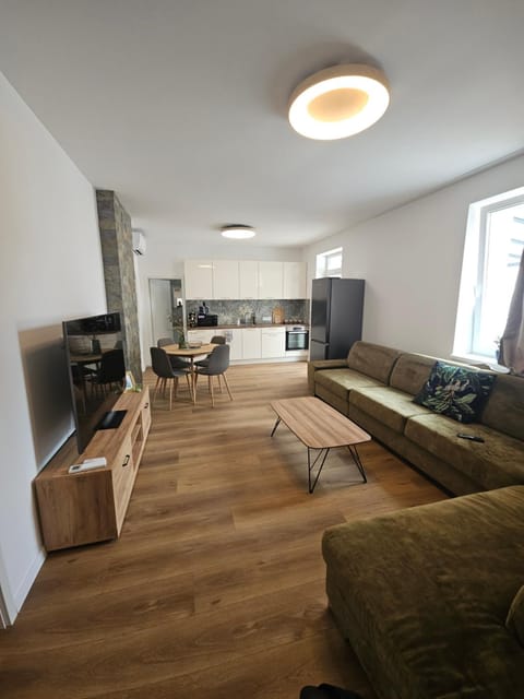 Kitchen or kitchenette, Living room, Dining area