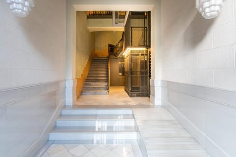 Property building, elevator