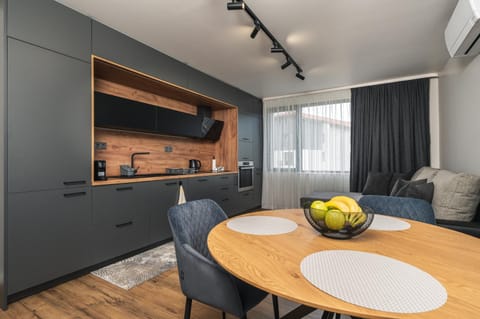 Kitchen or kitchenette, Living room, Dining area