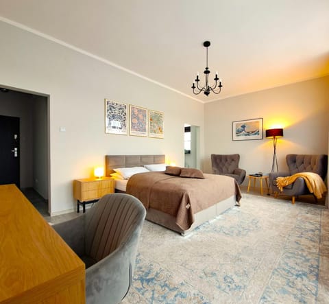 Bed, Bathroom, Coffee/tea facilities, View (from property/room), Kitchen or kitchenette, Living room, Seating area, Bedroom, Sunset, Bath, flat iron, hair dryier, wardrobe, dryer