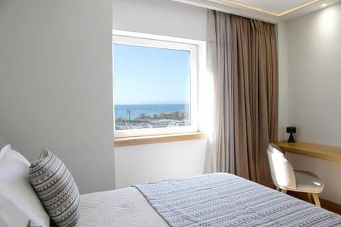 Bed, View (from property/room), Bedroom, Sea view