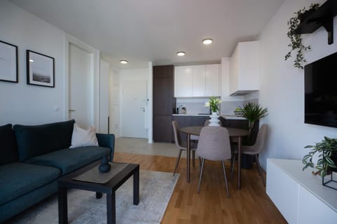 Kitchen or kitchenette, Living room, Dining area