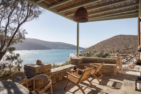 Day, Natural landscape, View (from property/room), Balcony/Terrace, Seating area, Beach, Sea view