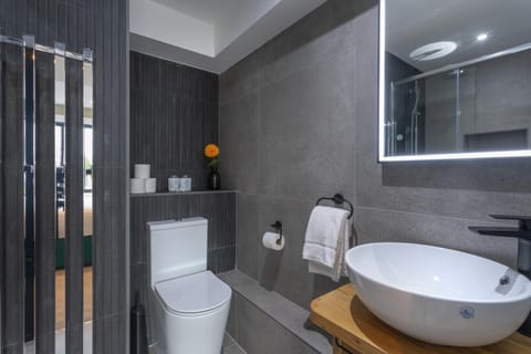 Toilet, Bathroom, towels