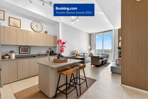 Living room, kitchen