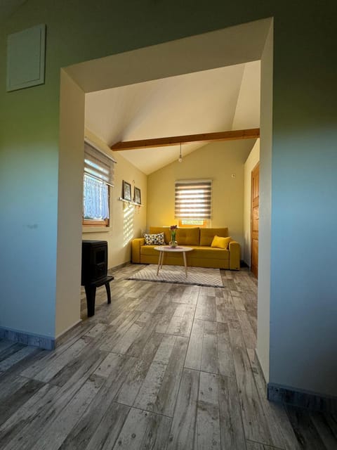 Bed, Living room, Seating area