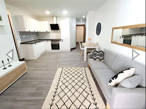 Kitchen or kitchenette, Living room, Dining area, dishwasher, oven, stove