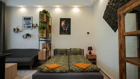 Bed, Living room, Photo of the whole room, Bedroom