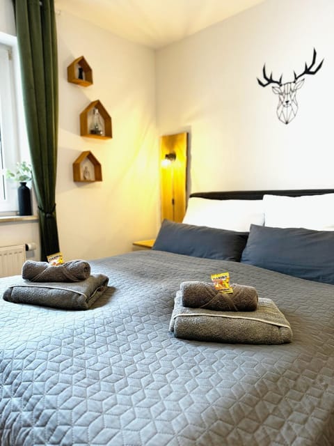 Bed, Living room, Photo of the whole room, Bedroom, towels